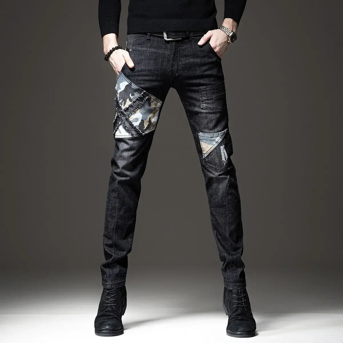 Trousers Jeans for Work Wear White Men Man Cowboy Pants with Print Y2k Vintage Xs Washed 2025 Trend Goth Classic Luxury Retro