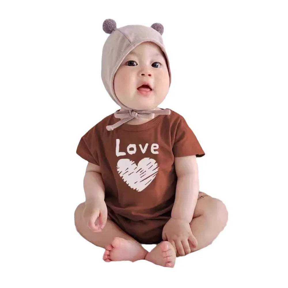 Love Family Matching Outfits 2025 New Arrival - Stylish One Family Parent-Child Love Short Sleeve T-shirt for Baby
