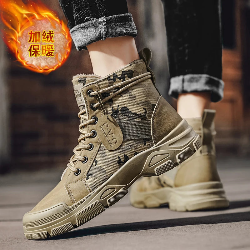 Cozy Winter Boots for Men 2025, New Year Snow Walking Style, Furry Lined, nice?