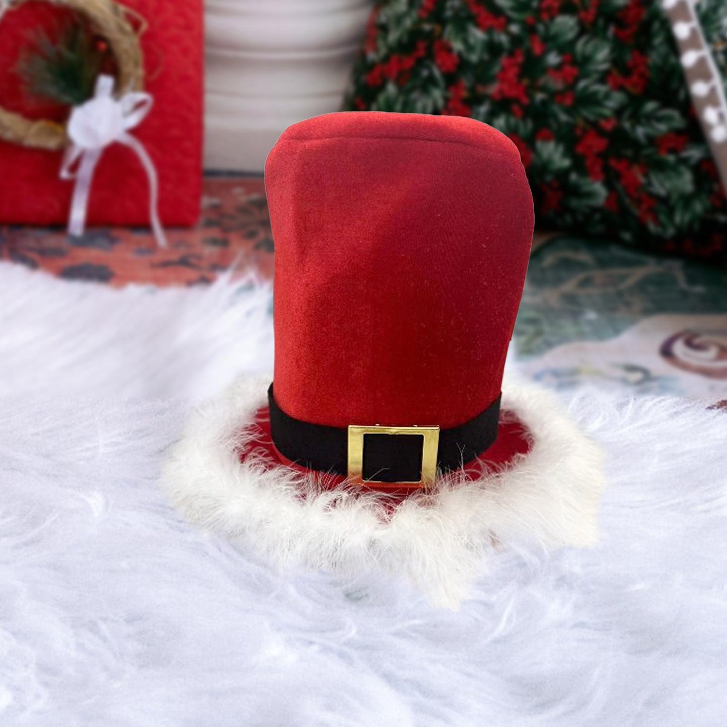 Christmas Top Hat Men Women Decor Funny Hats Creative Comfortable Santa Hat for Dress up Props Party Supplies Cosplay Holidays