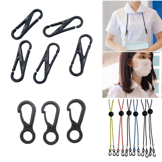 Jewelry Accessories 8-Shaped Keychain Glasses Chain Buckle Small Carabiner Snap Anti-lost Rope Hook Plastic Buckle