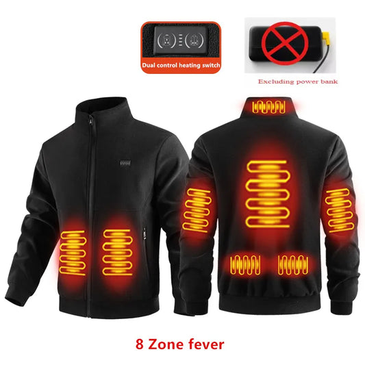 Versatile Polar Fleece Thick Heating Warm Jacket