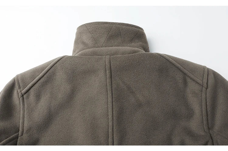 Winter Thi Woolen Navy Peacoat Outdoor Windproof Warm Inner Wool Coat Heavy Du Youth Faion Workwear Military Sle Coat