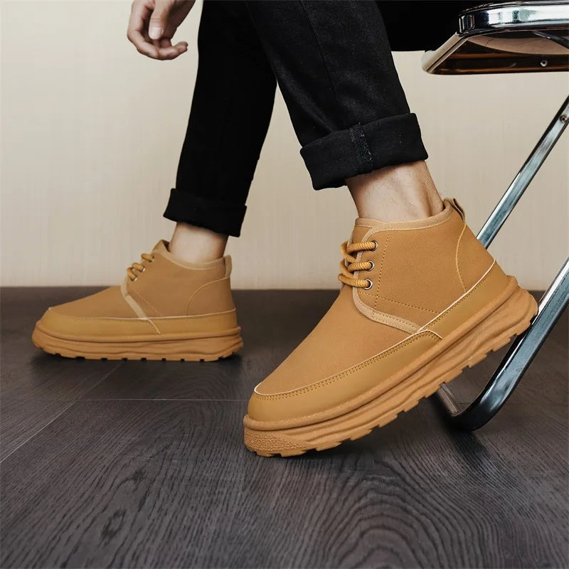 Men's Winter Warm Snow Boots Are Fashionable Versatile Anti Slip Comfortable and A Must-have for Winter Outings