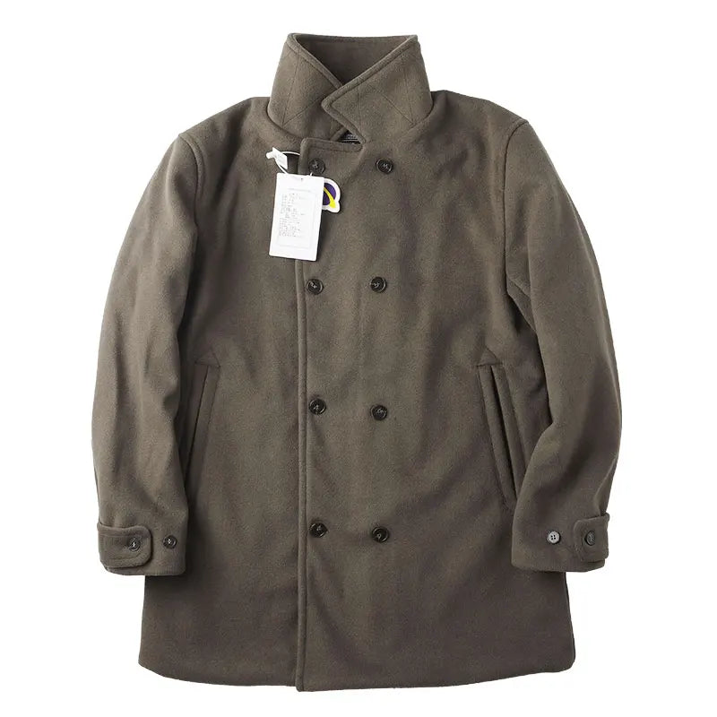 Winter Thi Woolen Navy Peacoat Outdoor Windproof Warm Inner Wool Coat Heavy Du Youth Faion Workwear Military Sle Coat