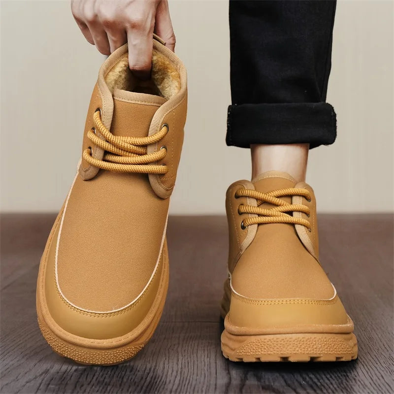 Men's Winter Warm Snow Boots Are Fashionable Versatile Anti Slip Comfortable and A Must-have for Winter Outings