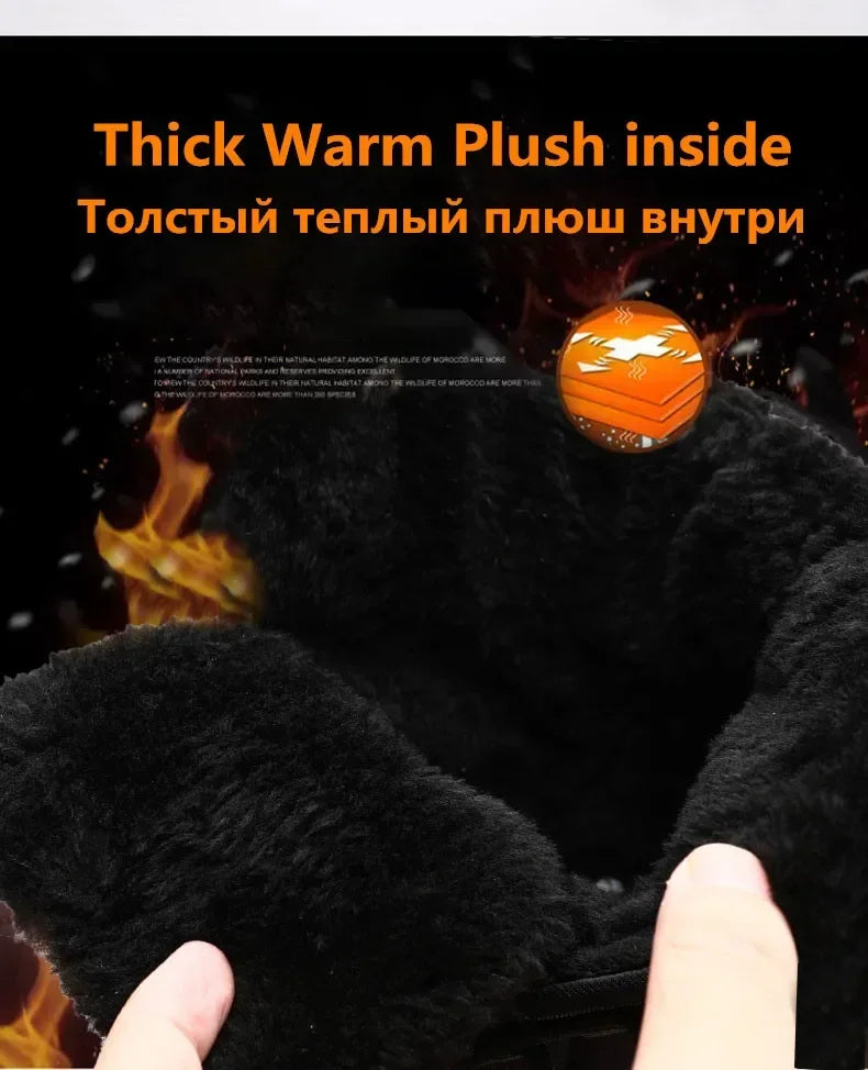 Women Winter Boots Women's Keep Warm Mid-Calf Snow Boots Women Hiking Boots High Quality Comfortable Air Cushion Women Boot