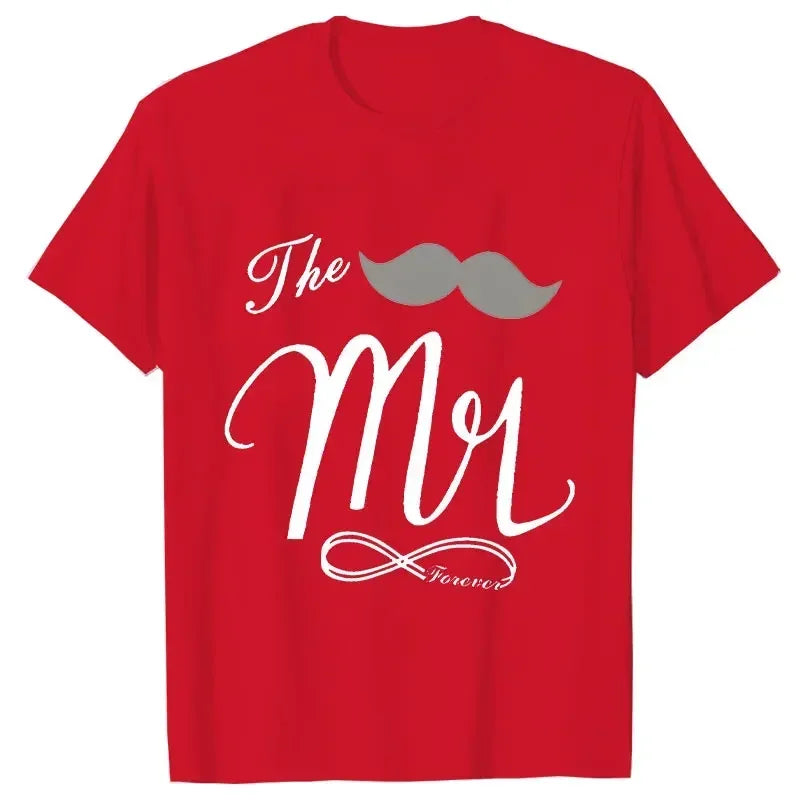 Couple Matching Shirts Outfits Set for Couples Him and Her Husband Wife T-shirts Anniversary Gifts Clothes Dating Couples Tshirt