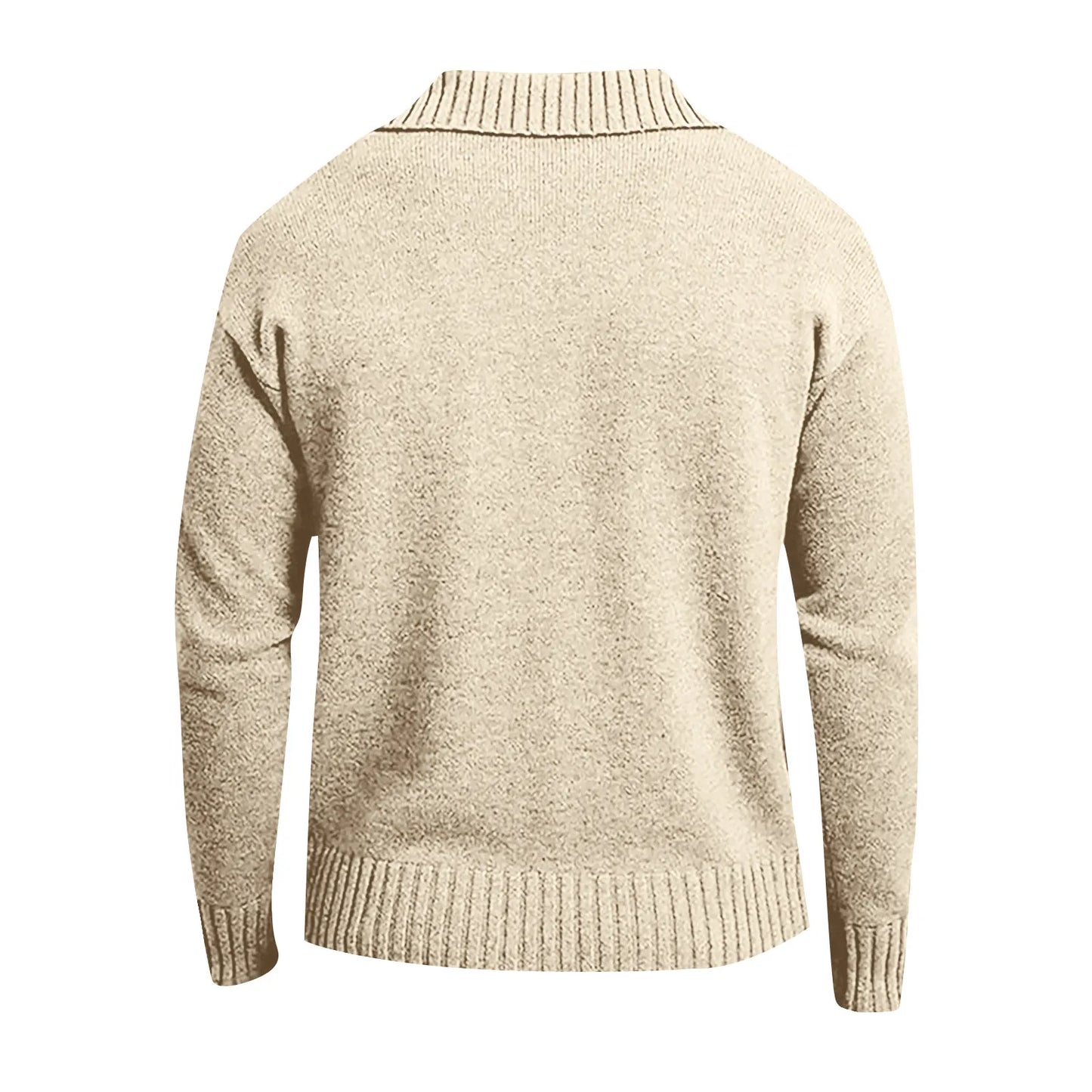 Winter Men'S Knitted Sweater Casual Coat Fashion Loose Cardigan Warm  Jacket Sweater  Stand Collar Knitting Coat Autumn