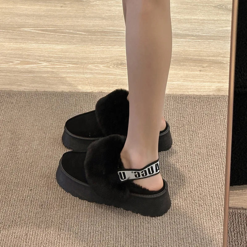 2024 New Winter Snow Boots for Women - Fur Lined with Thick Fleece and Warm Cotton