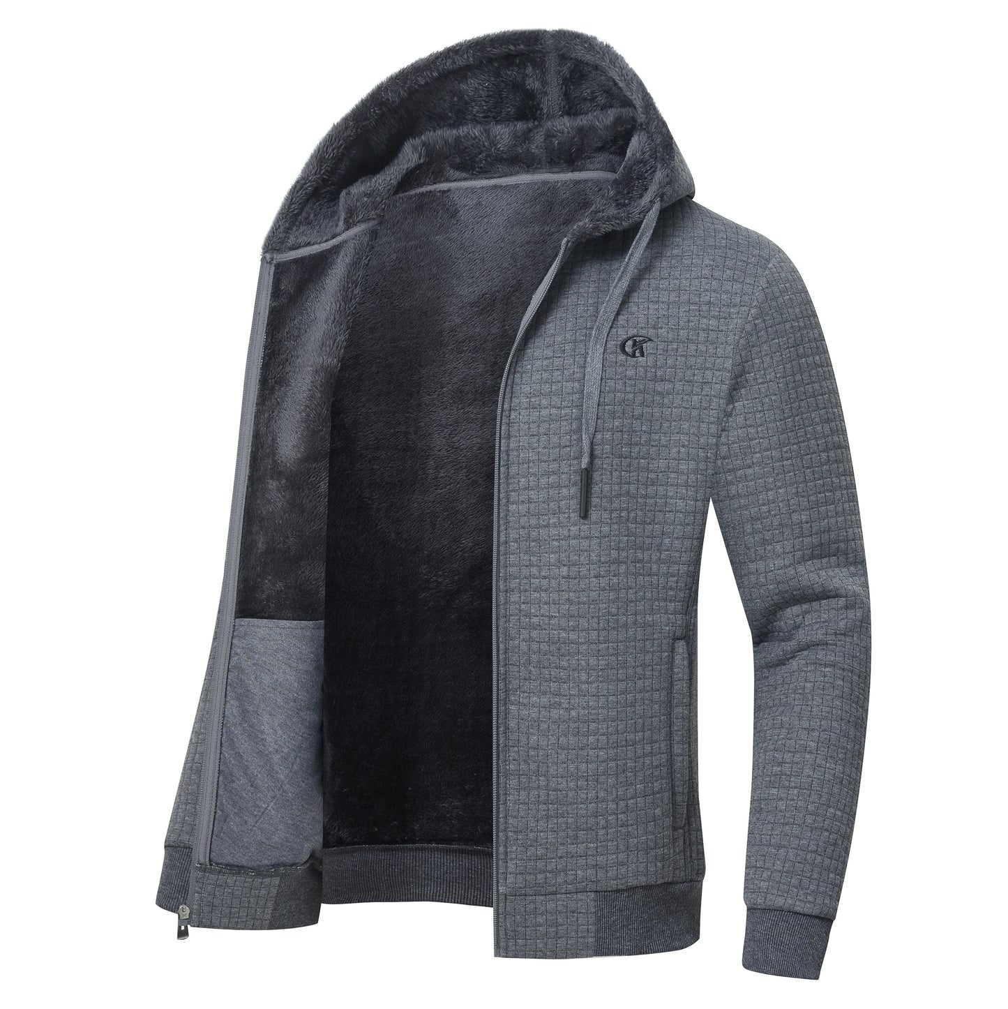 Men's Winter Warm Jackets Casual Hooded Plaid Shirts Thick Windbreaker Coat Hooded Fashion Streetwear 5XL