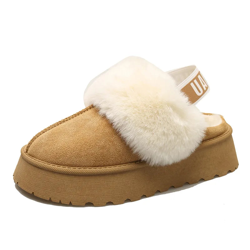2024 New Winter Snow Boots for Women - Fur Lined with Thick Fleece and Warm Cotton