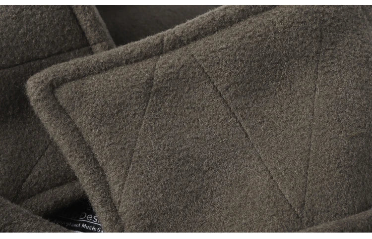 Winter Thi Woolen Navy Peacoat Outdoor Windproof Warm Inner Wool Coat Heavy Du Youth Faion Workwear Military Sle Coat