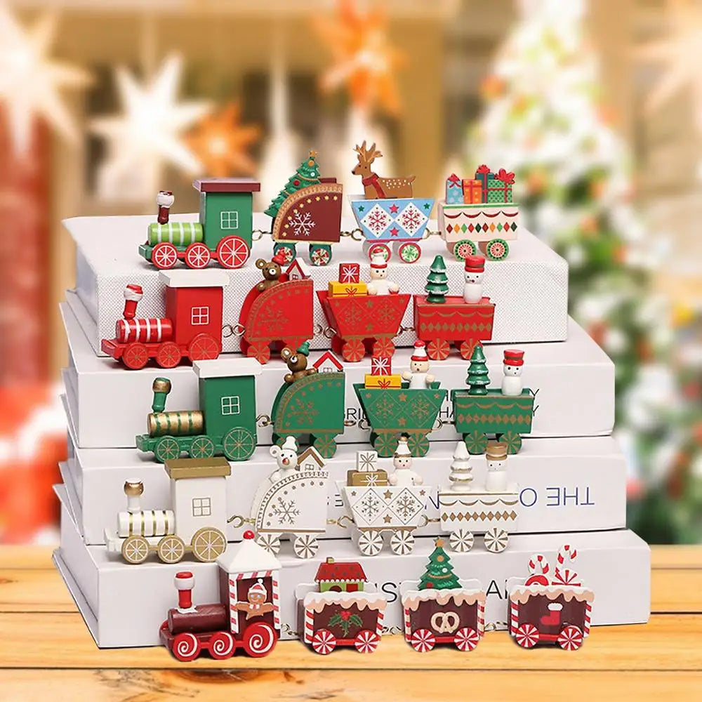 Christmas Decorations for Home Cristmas Ornament Christmas Train Merry  Xmas Navidad Noel Gifts Happy New Year