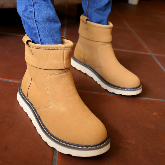 Winter Hot Casual Warm Boots, Fashionable and Versatile Simple and Fashionable for Outdoor Walks Classic Fashionable Men's Boots