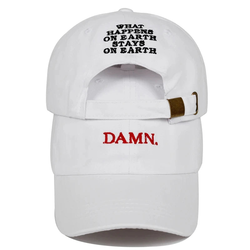 DAMN-Embroidered Hats for Men and Women, Hip Hop, ShinCharacter Lamar, Unstructured , Baseball Cap.