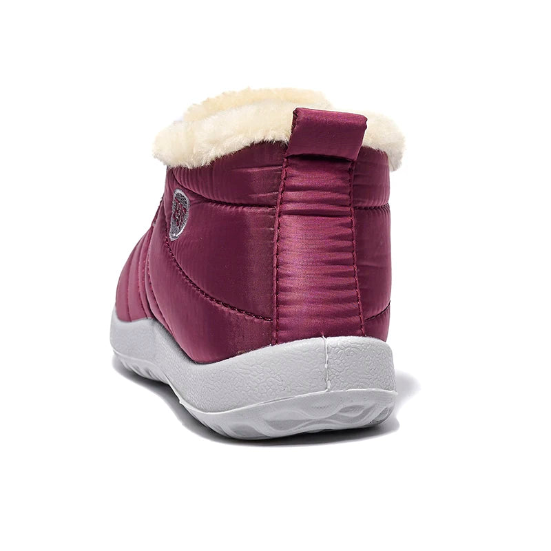 Classic Winter Men's Boots Ankle Boots WaterProof  Warm Plush Round Toe Thick-soled Outdoor Casual Anti slip