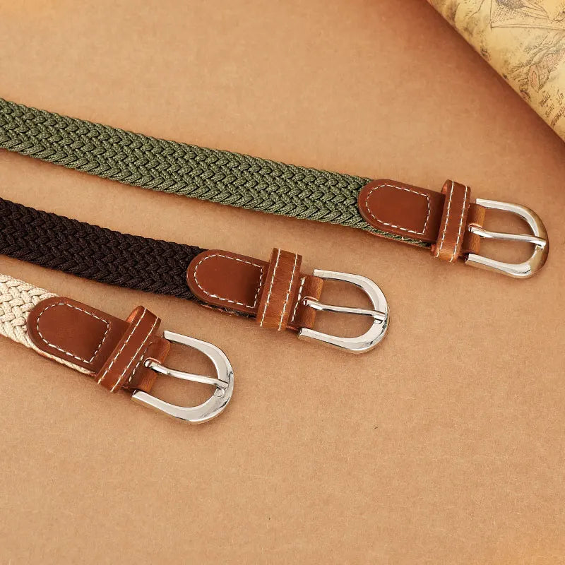 Women's Woven Belt | Elastic Woven Belt | The Bargain Basement