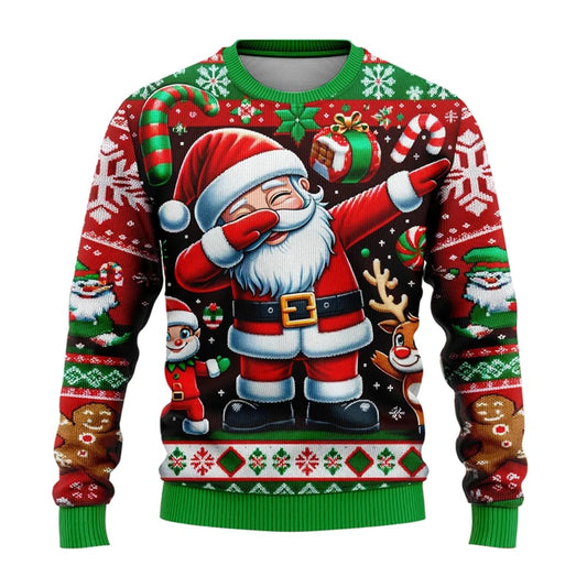Christmas Hoodies with Santa Claus Patterns Are Perfect for Holiday Partie Street Fashion Daily Wear and Unique Holiday Costumes