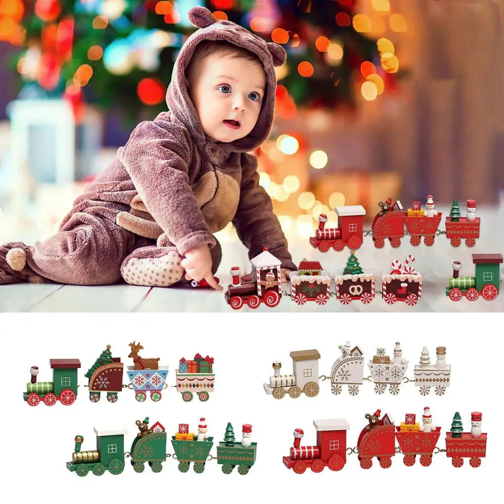 Christmas Decorations for Home Cristmas Ornament Christmas Train Merry  Xmas Navidad Noel Gifts Happy New Year