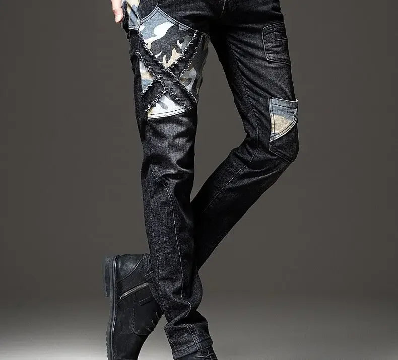 Trousers Jeans for Work Wear White Men Man Cowboy Pants with Print Y2k Vintage Xs Washed 2025 Trend Goth Classic Luxury Retro