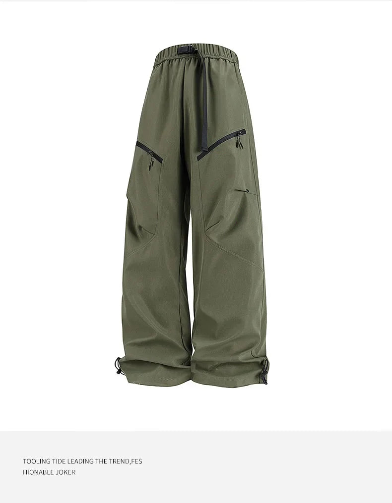 Thin workwear pants for men 2025 new style summer loose straight-leg men's pants wide-leg casual pants