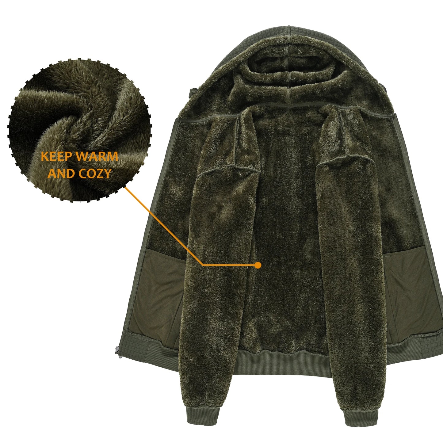 Men's Winter Warm Jackets Casual Hooded Plaid Shirts Thick Windbreaker Coat Hooded Fashion Streetwear 5XL