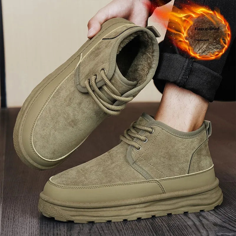 Men's Winter Warm Snow Boots Are Fashionable Versatile Anti Slip Comfortable and A Must-have for Winter Outings