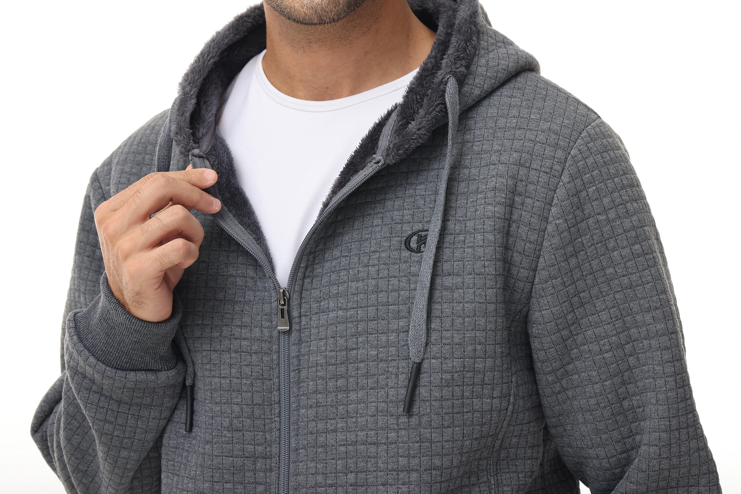 Men's Winter Warm Jackets Casual Hooded Plaid Shirts Thick Windbreaker Coat Hooded Fashion Streetwear 5XL