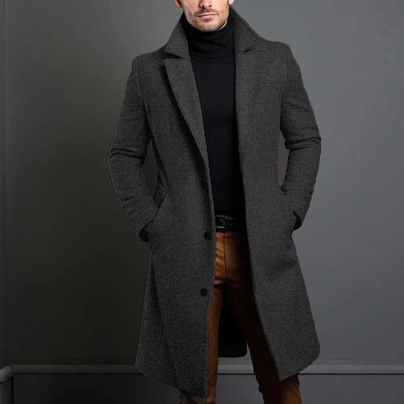 Winter Men's Trench Coats Luxury