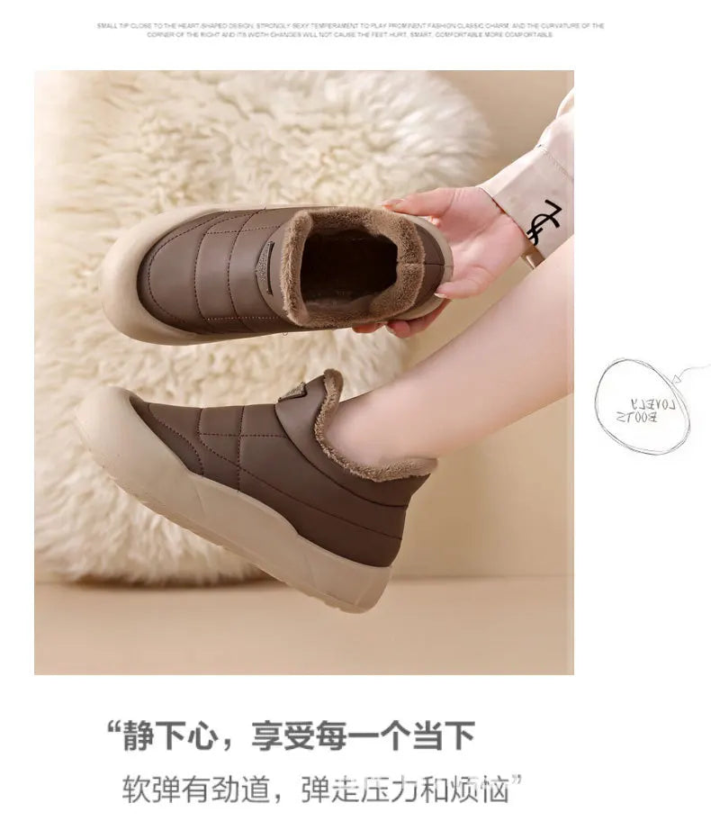 Winter Snow Boots for Women Fashion Women's Cotton Shoes Warm Waterproof Non-slip Women's Snow Boots Botas Mujer 2024 Tendencia