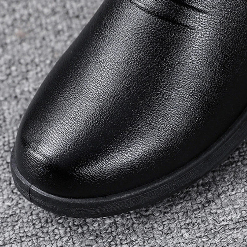 Winter Women Boots Leather Boots Warm Waterproof Cotton Shoes Soft Sole Plush Outdoor Snow Boot Non-slip Comfortable Ankle Boots