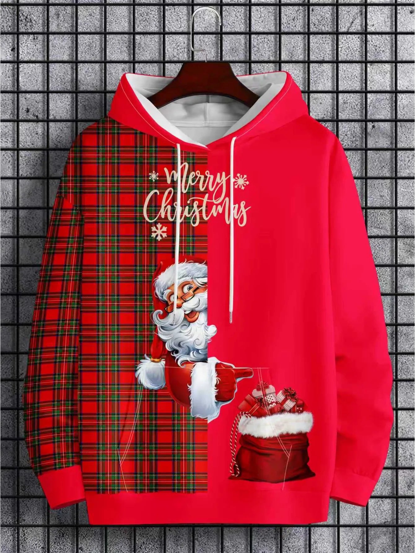 Christmas New Holiday Hoodie, Fun and Casual Fashion, Santa Claus 3D Print, New Year Fashion Sports Sweatshirt