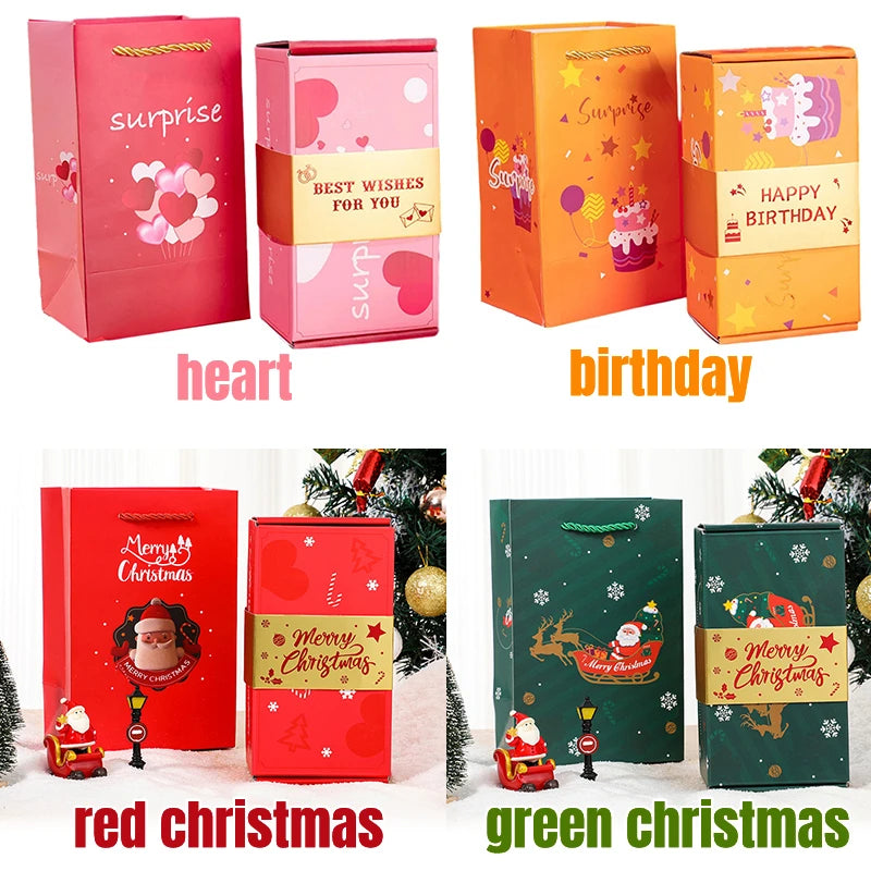 DIY Christmas & Birthday Explosion Gift Box Set