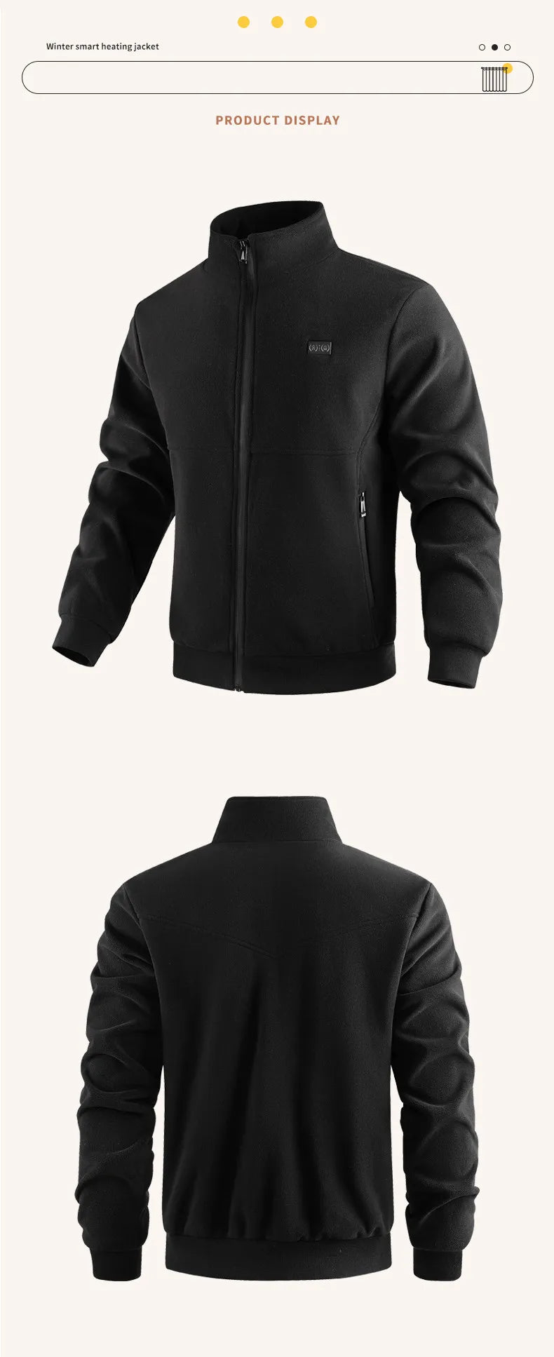 Versatile Polar Fleece Thick Heating Warm Jacket